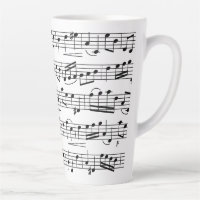 Sheet Music Notes Giant Coffee Mug