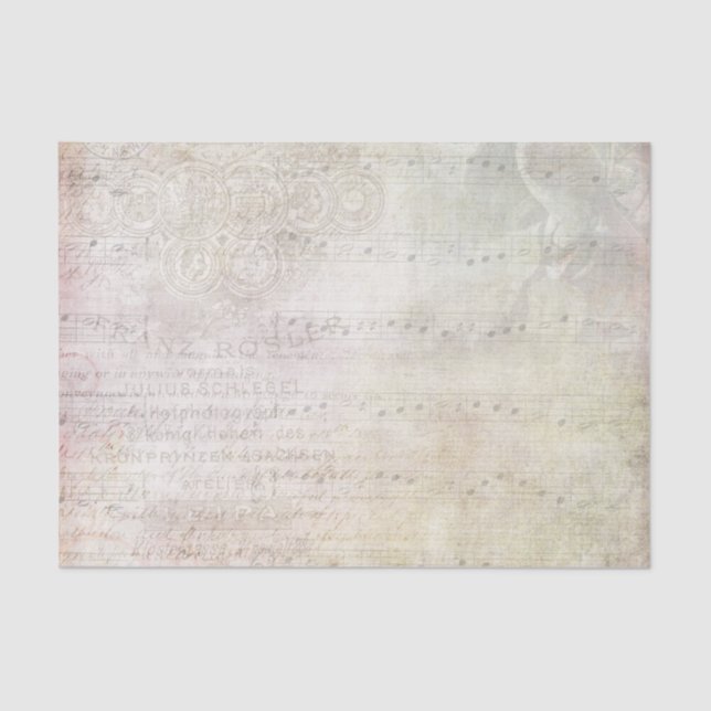 Sheet Music on a Vintage Style Background (Front)