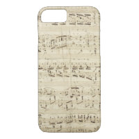 Sheet Music on Parchment Handwritten in Ink