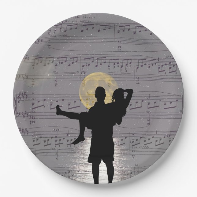 Sheet Music Paper Plates (Front)