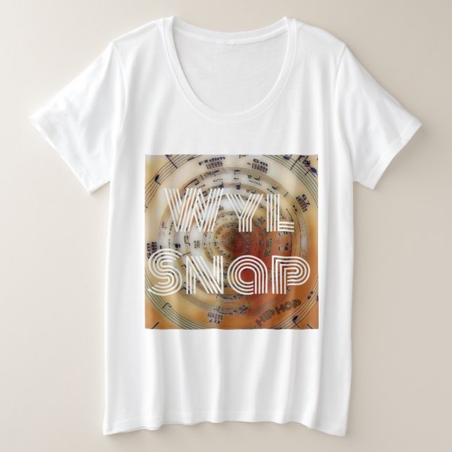 Sheet Music Plus Size T-Shirt (Design Front)