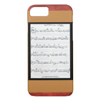 Sheet music song Keep Of The Promise iPhone 7 case