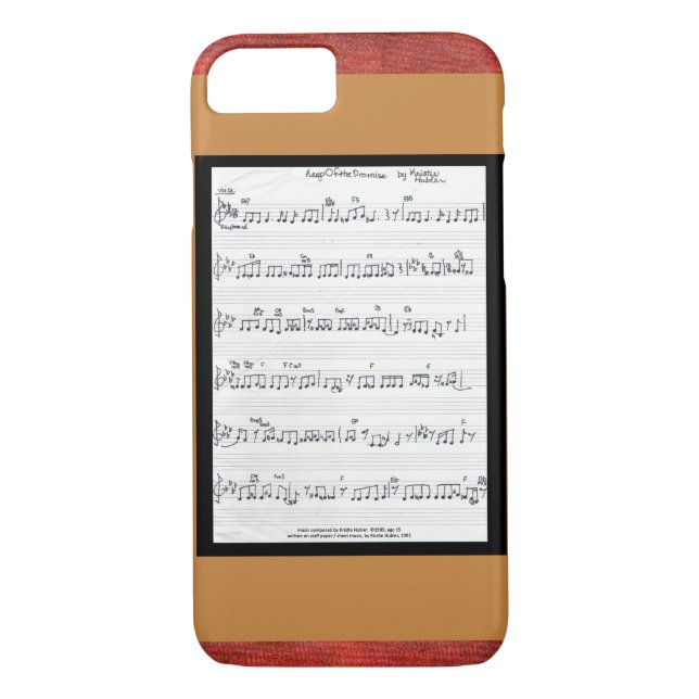 Sheet music song Keep Of The Promise iPhone 7 case (Back)