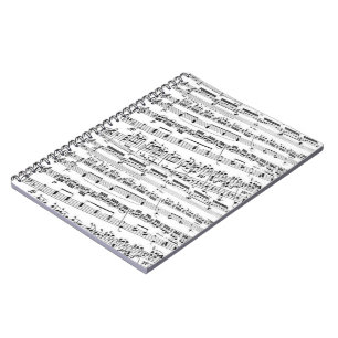 Sheet Music Spiral Notebook