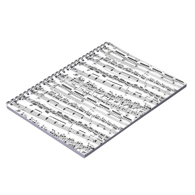 Sheet Music Spiral Notebook (Left Side)