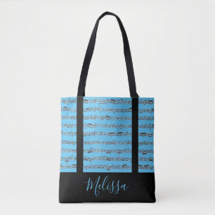 Sheet music tote bag