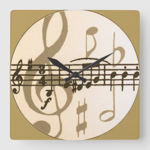 Sheet Music Wall Clock