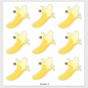Sheet of Banana Stickers 