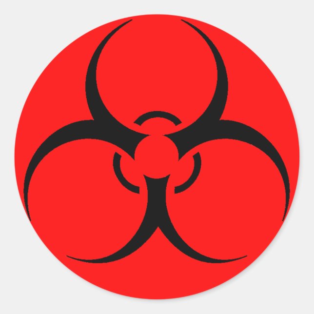 Sheet of biohazard stickers (Front)