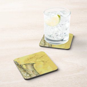 Sheet of sound, cork coaster