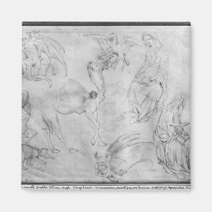 Sheet of studies, from the The Vallardi Album Magnet