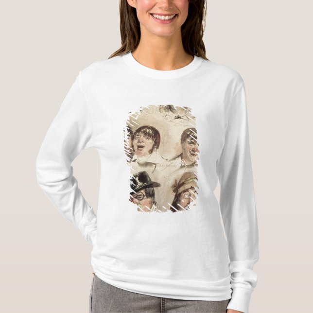 Sheet of Studies of Seven Heads T-Shirt (Front)