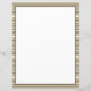 Sheet Paper in Brown Stripes