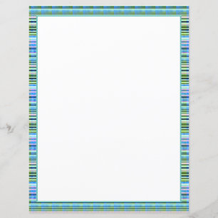 Sheet Paper in Turquoise Stripe Print