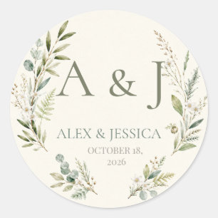 Sheet:Personalised Botanical Wedding Seal