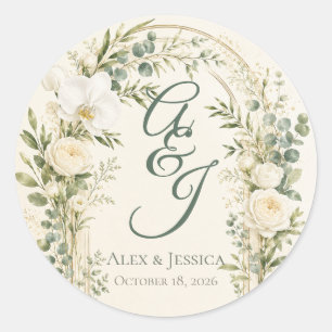 Sheet:Personalised Modern Botanical Wedding Seal