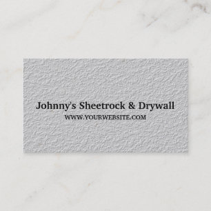 Sheetrock & Drywall Construction Business Card
