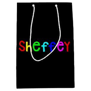 Sheffey Bold Rainbow Fonts Medium Gift Bag