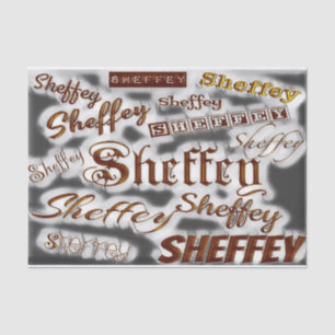 Sheffey Fonts - Bronze and Grey Tissue Paper