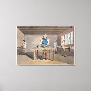 Sheffield Cutler, from `Costume of Yorkshire' engr Canvas Print