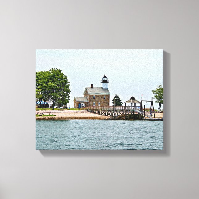 Sheffield Island Lighthouse, Connecticut Canvas Print (Front)