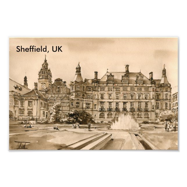Sheffield, UK Photo Print (Front)