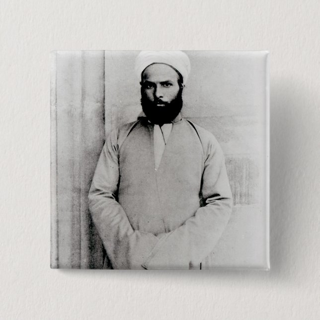 Sheikh Muhammad Abduh 15 Cm Square Badge (Front)