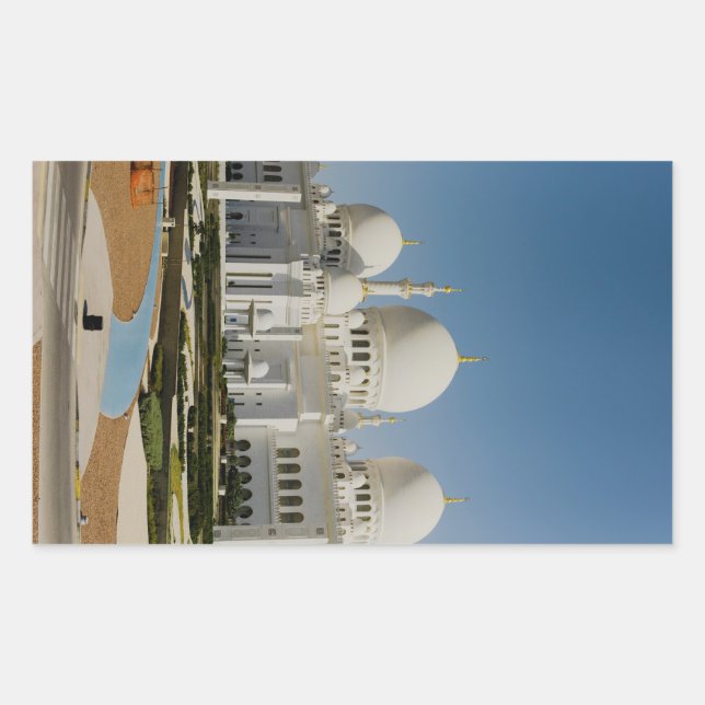Sheikh Zayed Grand Mosque,Abu Dhabi Rectangular Sticker (Front)