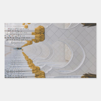 Sheikh Zayed Grand Mosque columns,Abu Dhabi Rectangular Sticker