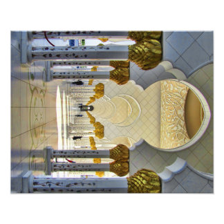 Sheikh Zayed Grand Mosque Corridor Photo Print