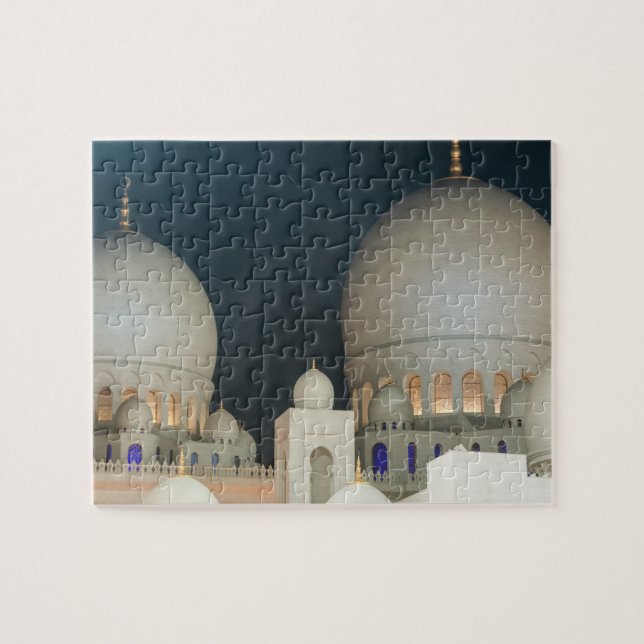 Sheikh Zayed Grand mosque in Abu Dhabi, UAE Jigsaw Puzzle (Horizontal)