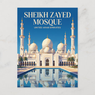 Sheikh Zayed Grand Mosque United Arab Emirates Postcard