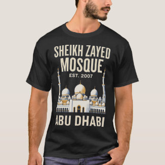 Sheikh Zayed Mosque Abu Dhabi UAE Vintage Travel P T-Shirt