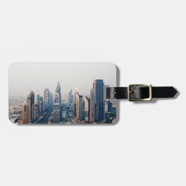 Sheikh Zayed Road Luggage Tag (Front Horizontal)