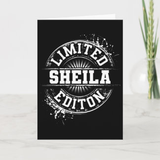 Sheila Limited Edition Funny Personalised Name Gif Card