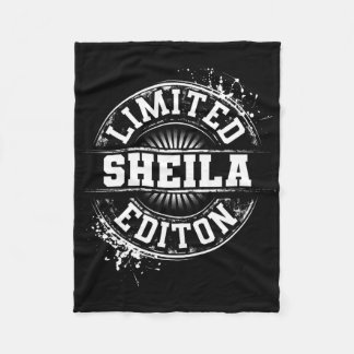 Sheila Limited Edition Funny Personalised Name Gif Fleece Blanket