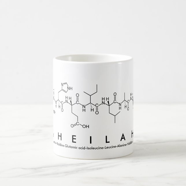 Sheilah peptide name mug (Center)