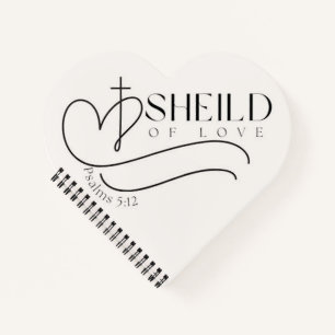 Sheild of Love/Valentines/Faith/Wedding/Couple Notebook