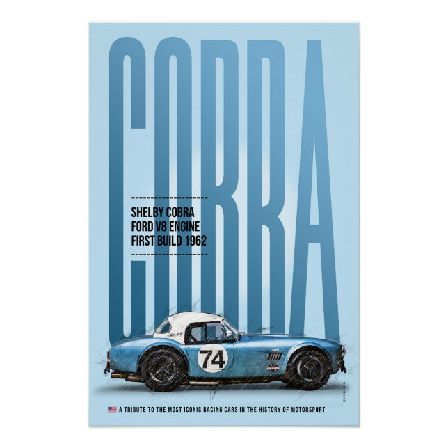 Shelby Cobra Competition Tribute Poster (Front)