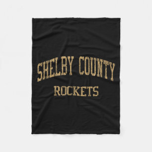 Shelby County High School Hs Shelbyville Ky Vintag Fleece Blanket