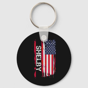 Shelby Flag America Key Ring