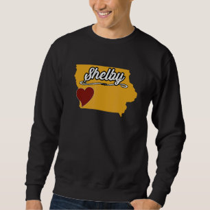 SHELBY IOWA IA USA  Cute Souvenir Merch  US City S Sweatshirt