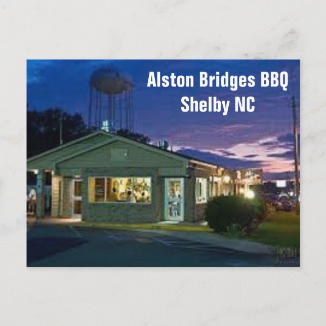Shelby NC North Carolina Postcard Alston Bridges (Front)