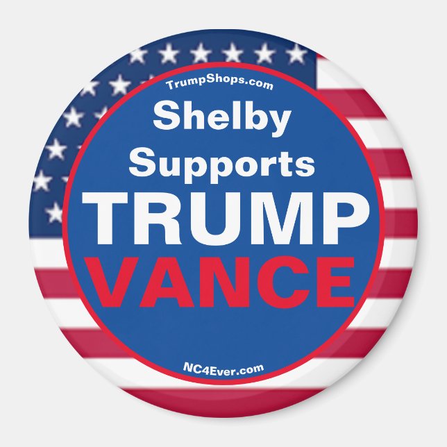 Shelby Supports TRUMP VANCE Refrigerator Magnet (Front)