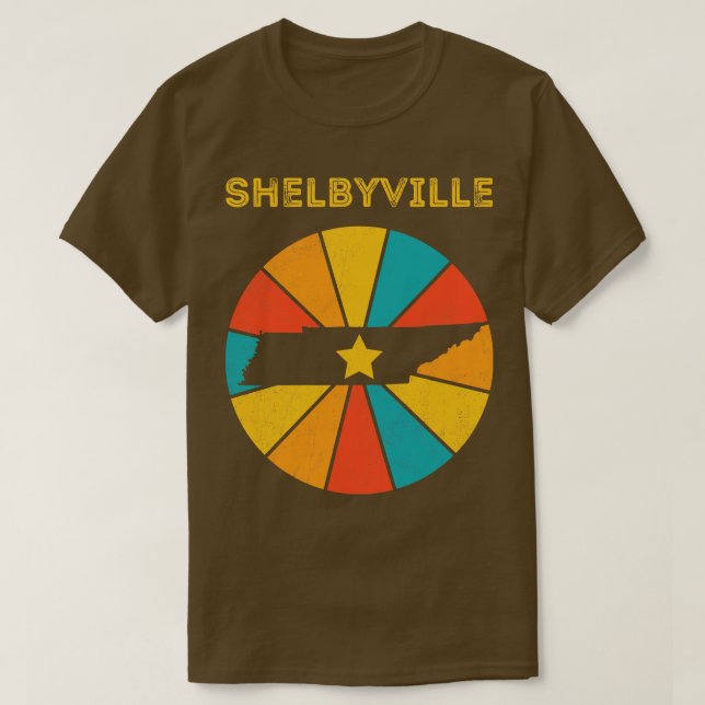 Shelbyville Tennessee Vintage Distressed Souvenir  T-Shirt (Design Front)