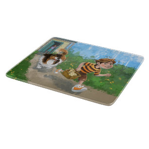 Sheldon and Davie Adventure Cutting Board