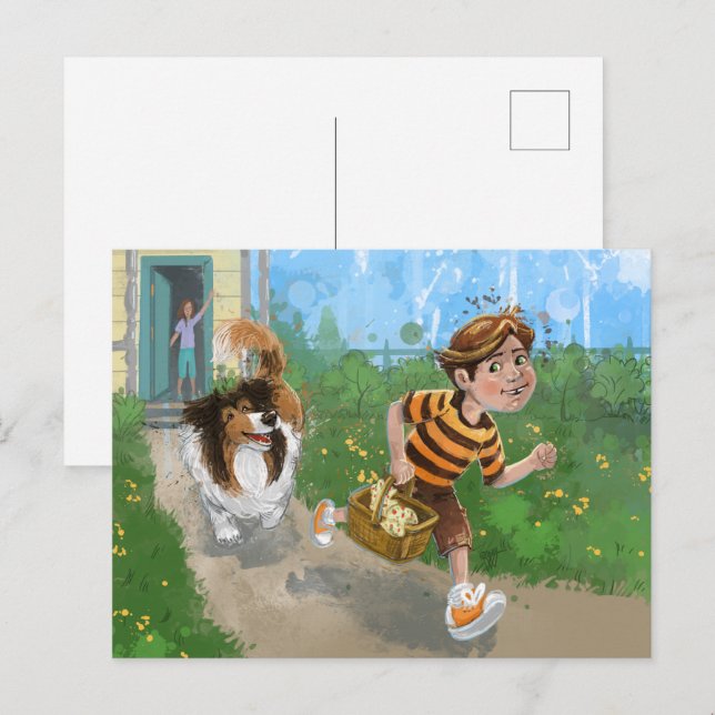 Sheldon and Davie Adventure Postcard (Front/Back)