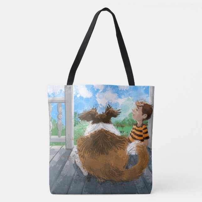 Sheldon and Davie Relaxing Tote Bag (Front)