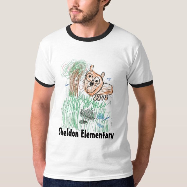 Sheldon Elementary Kid Tiger T-Shirt (Front)