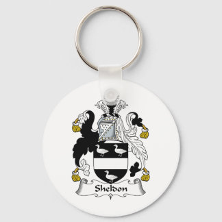 Sheldon Family Crest Key Ring